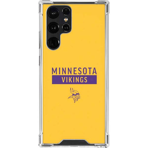 NFL Minnesota Vikings Yellow Performance Series Galaxy S23 Ultra Clear Case