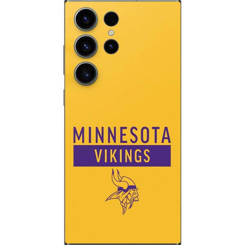 NFL Minnesota Vikings Yellow Performance Series Galaxy S25 Ultra Skin