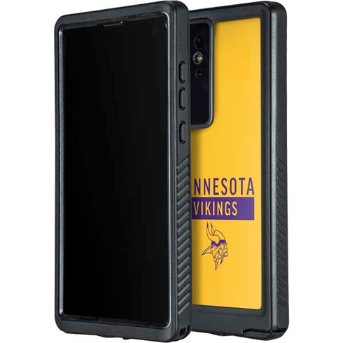 NFL Minnesota Vikings Yellow Performance Series Galaxy S24 Ultra Waterproof Case