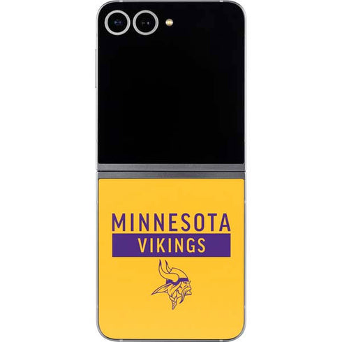 NFL Minnesota Vikings Yellow Performance Series Galaxy Z Flip6 Skin