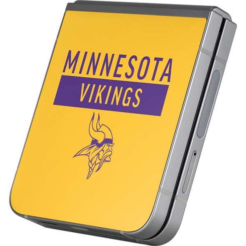 NFL Minnesota Vikings Yellow Performance Series Galaxy Z Flip6 Skin