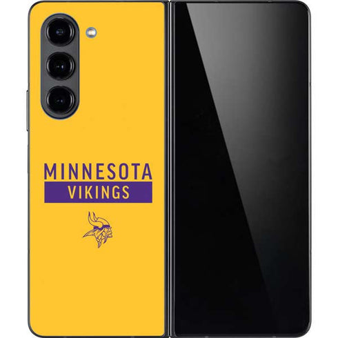 NFL Minnesota Vikings Yellow Performance Series Galaxy Z Fold5 5G Skin