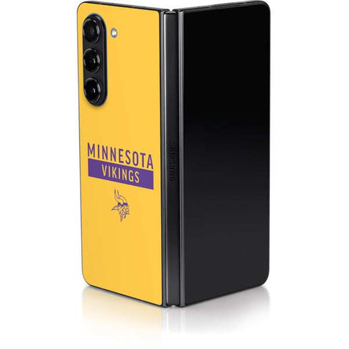 NFL Minnesota Vikings Yellow Performance Series Galaxy Z Fold5 5G Skin