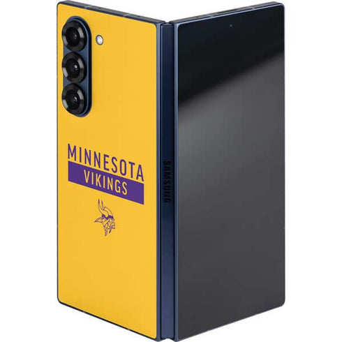 NFL Minnesota Vikings Yellow Performance Series Galaxy Z Fold6 Skin