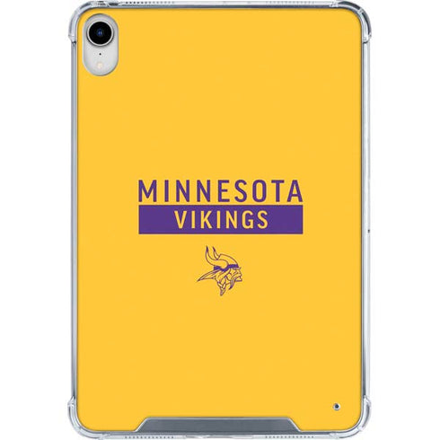 NFL Minnesota Vikings Yellow Performance Series iPad 11th Gen (2025) Clear Case