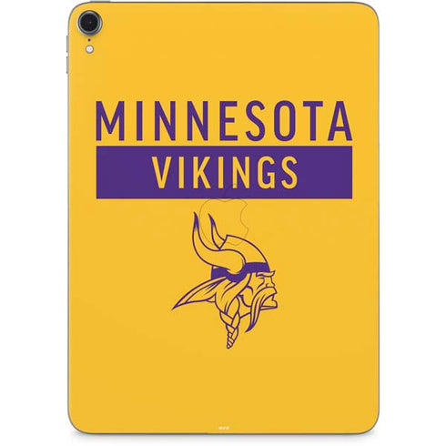 NFL Minnesota Vikings Yellow Performance Series Apple iPad Pro Skin