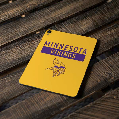 NFL Minnesota Vikings Yellow Performance Series Apple iPad Pro Skin