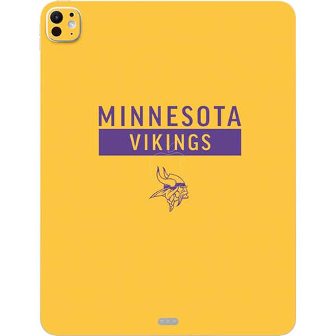NFL Minnesota Vikings Yellow Performance Series iPad Pro 13in M4 (2024) Skin