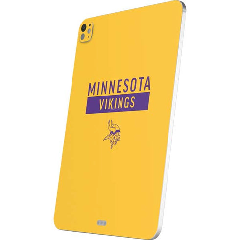 NFL Minnesota Vikings Yellow Performance Series iPad Pro 13in M4 (2024) Skin