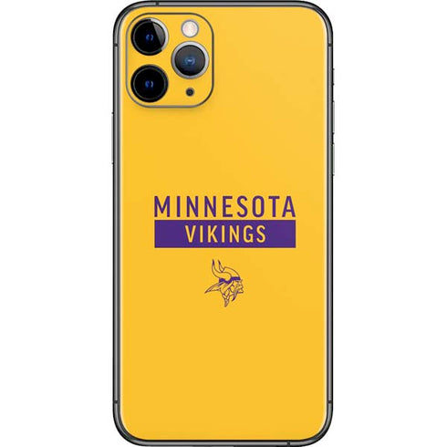 NFL Minnesota Vikings Yellow Performance Series iPhone 11 Pro Skin