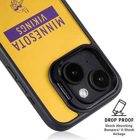 NFL Minnesota Vikings Yellow Performance Series iPhone 13 Kickstand Case