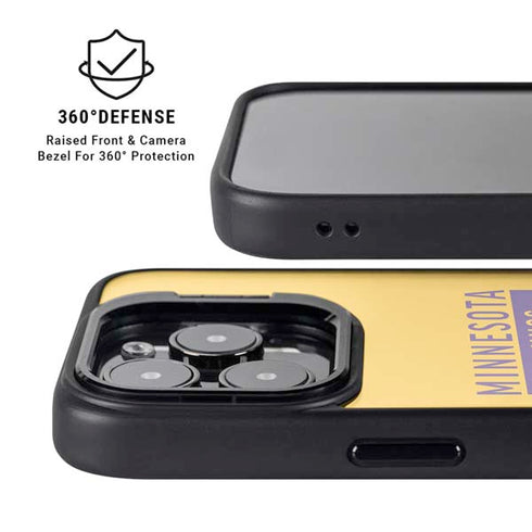 NFL Minnesota Vikings Yellow Performance Series iPhone 13 Pro Kickstand Case
