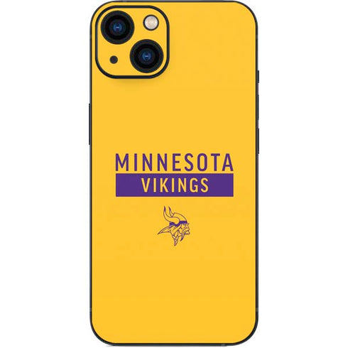 NFL Minnesota Vikings Yellow Performance Series iPhone Skins
