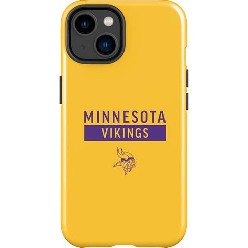 NFL Minnesota Vikings Yellow Performance Series iPhone 15 Impact Case