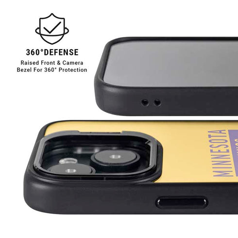 NFL Minnesota Vikings Yellow Performance Series iPhone 15 Plus Kickstand Case