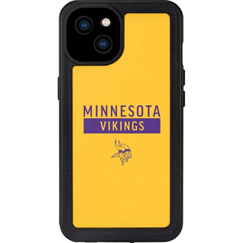 NFL Minnesota Vikings Yellow Performance Series iPhone 15 Plus Waterproof Case