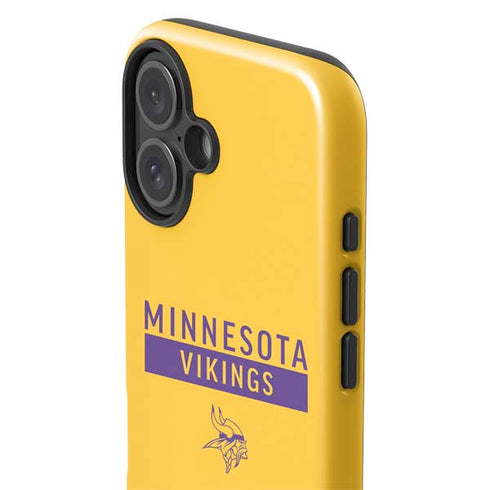 NFL Minnesota Vikings Yellow Performance Series iPhone 16 Impact Case