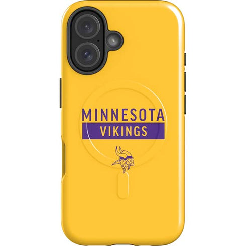 NFL Minnesota Vikings Yellow Performance Series iPhone 16 Plus Magsafe Impact Case