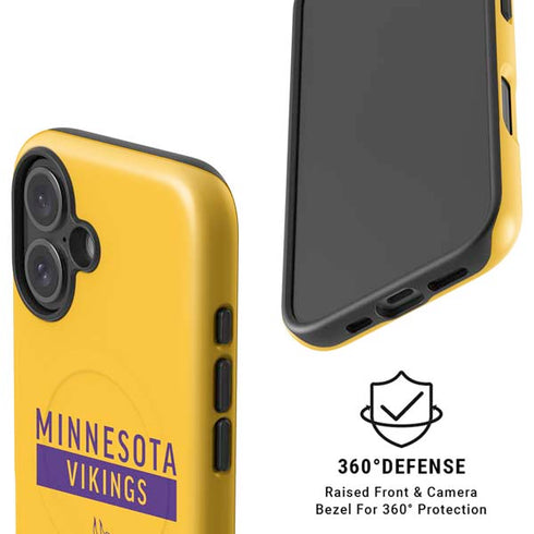 NFL Minnesota Vikings Yellow Performance Series iPhone 16 Plus Magsafe Impact Case