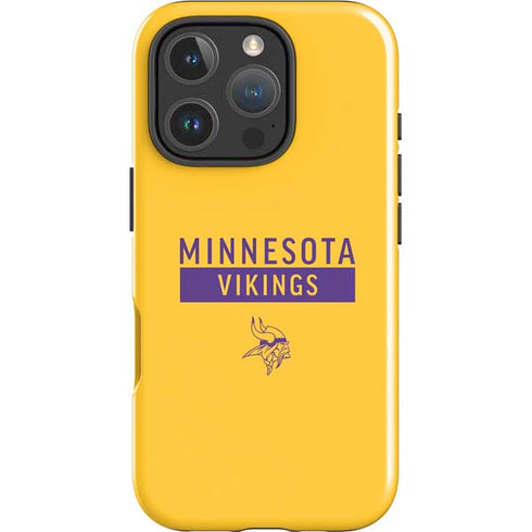 NFL Minnesota Vikings Yellow Performance Series iPhone 16 Pro Impact Case