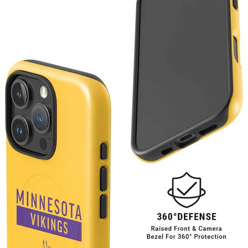 NFL Minnesota Vikings Yellow Performance Series iPhone 16 Pro Magsafe Impact Case