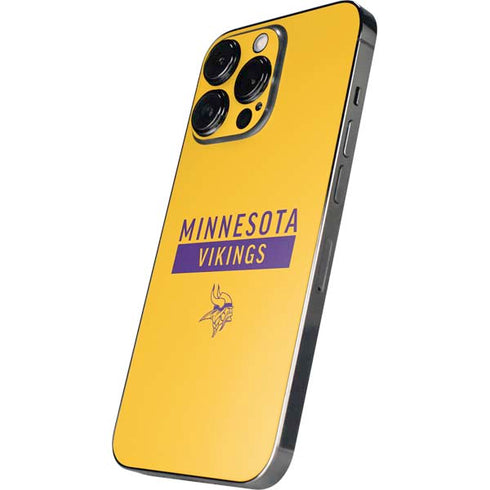 NFL Minnesota Vikings Yellow Performance Series iPhone 16 Pro Max Skin