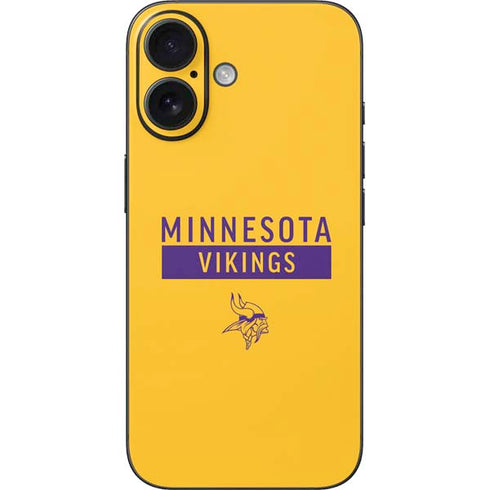 NFL Minnesota Vikings Yellow Performance Series iPhone 16 Skin