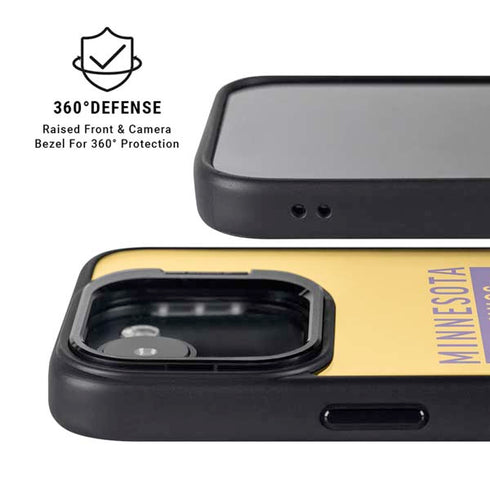NFL Minnesota Vikings Yellow Performance Series iPhone 16e Kickstand Case