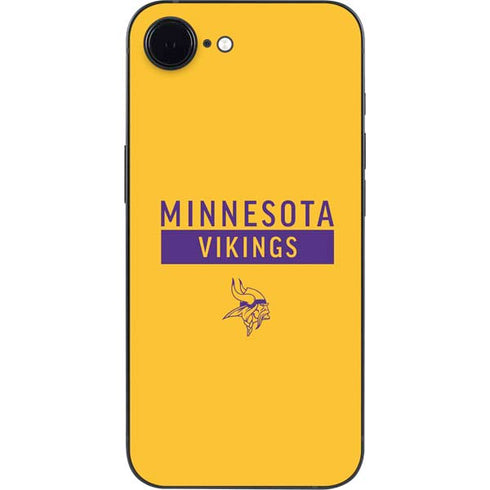 NFL Minnesota Vikings Yellow Performance Series iPhone 16e Skin