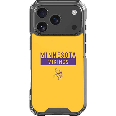 NFL Minnesota Vikings Yellow Performance Series iPhone 18 Pro Clear Case