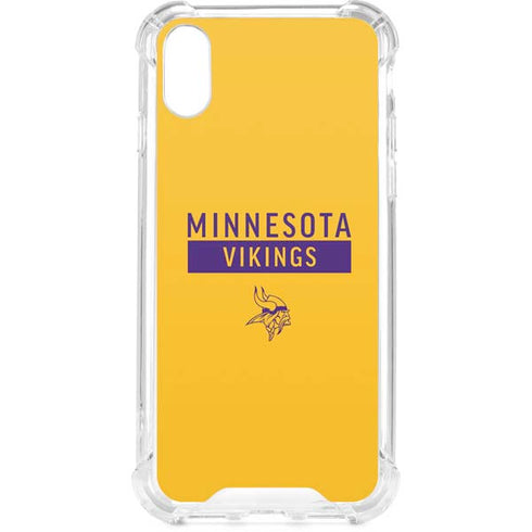 NFL Minnesota Vikings Yellow Performance Series iPhone XS Clear Case