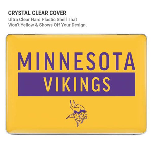 NFL Minnesota Vikings Yellow Performance Series MacBook Pro 14in (2021-24) Case plus Skin