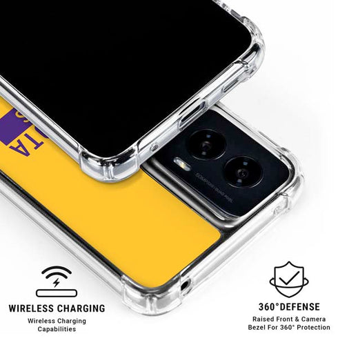 NFL Minnesota Vikings Yellow Performance Series Moto G Power 5G (2024) Clear Case