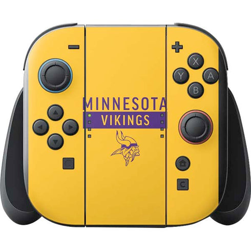 NFL Minnesota Vikings Yellow Performance Series Nintendo Switch 2 (2025) with Joy-Con Skin