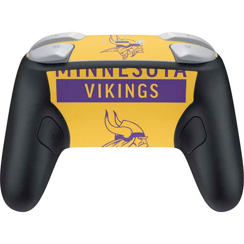 NFL Minnesota Vikings Yellow Performance Series Nintendo Switch 2 (2025) Pro Controller Skin