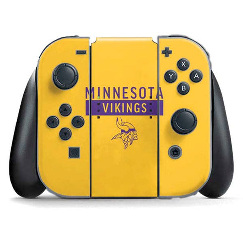 NFL Minnesota Vikings Yellow Performance Series Nintendo Skins