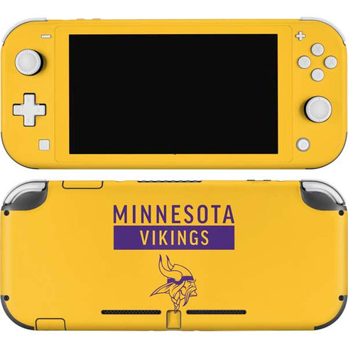 NFL Minnesota Vikings Yellow Performance Series Nintendo Skins