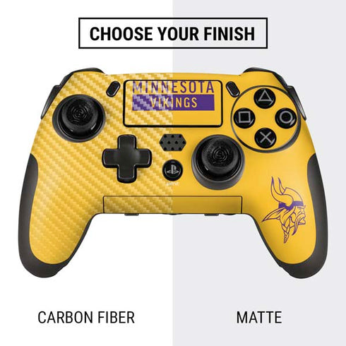 NFL Minnesota Vikings Yellow Performance Series PlayStation Scuf Vantage 2 Controller Skin