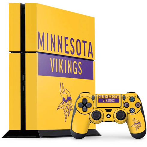 NFL Minnesota Vikings Yellow Performance Series PlayStation PS4 Skins