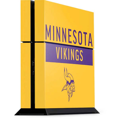 NFL Minnesota Vikings Yellow Performance Series PlayStation PS4 Skins