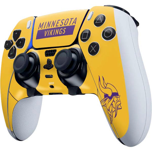 NFL Minnesota Vikings Yellow Performance Series PS5 DualSense Edge Pro Controller Skin
