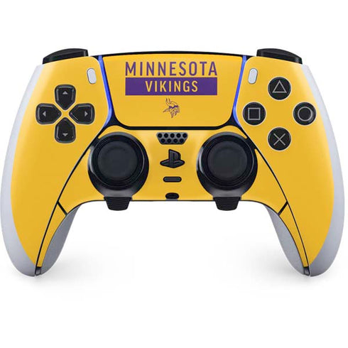 NFL Minnesota Vikings Yellow Performance Series PlayStation PS5 Skins