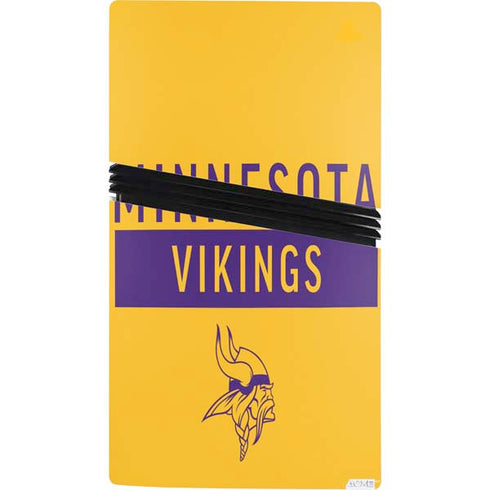 NFL Minnesota Vikings Yellow Performance Series PS5 Pro Console Skin