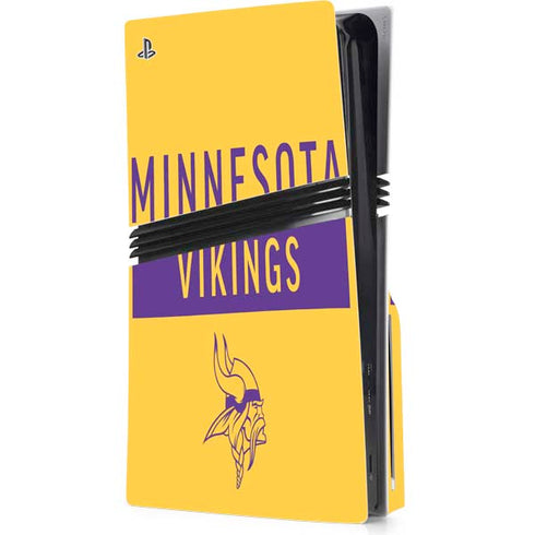 NFL Minnesota Vikings Yellow Performance Series PlayStation PS5 Skins