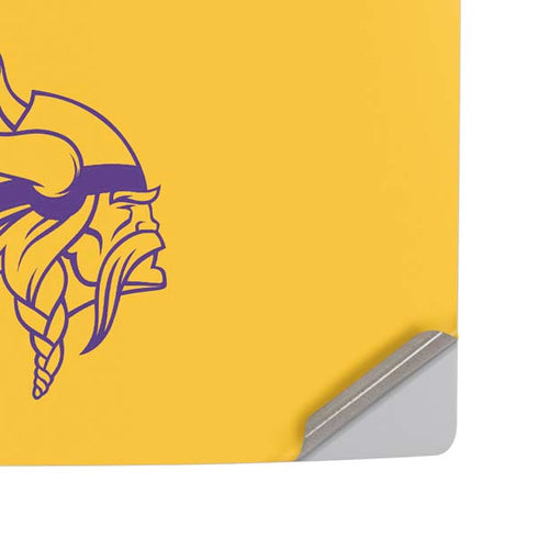 NFL Minnesota Vikings Yellow Performance Series PS5 Pro Disk Console Skin