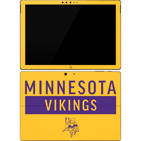 NFL Minnesota Vikings Yellow Performance Series Surface Pro 7 Skin