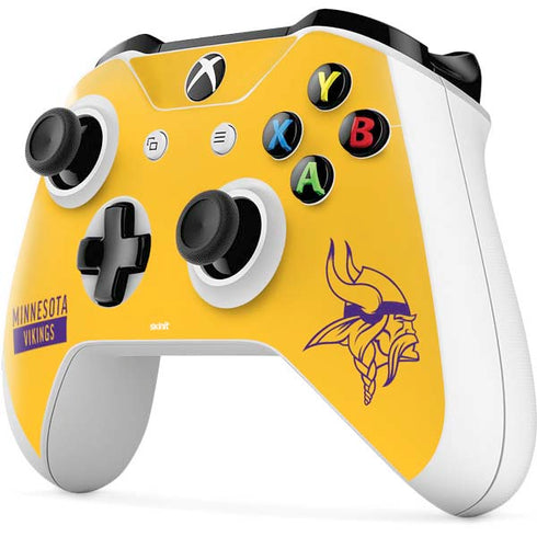NFL Minnesota Vikings Yellow Performance Series Xbox One S All-Digital Edition Bundle Skin
