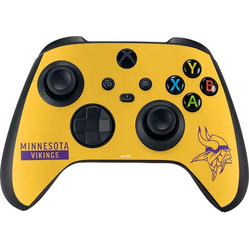 NFL Minnesota Vikings Yellow Performance Series Xbox Series X Controller Skin