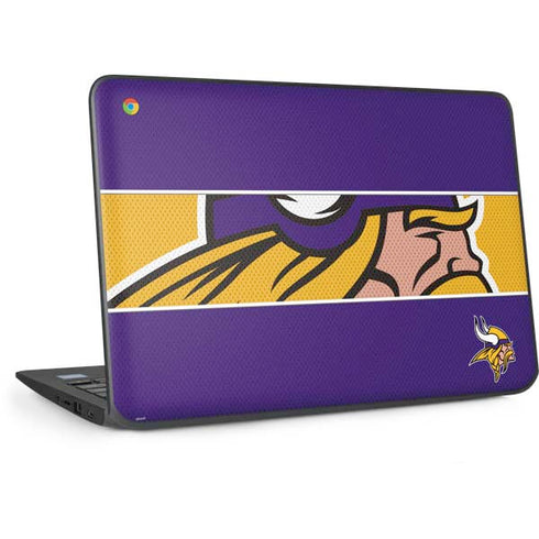 NFL Minnesota Vikings Zone Block HP Chromebook Skin