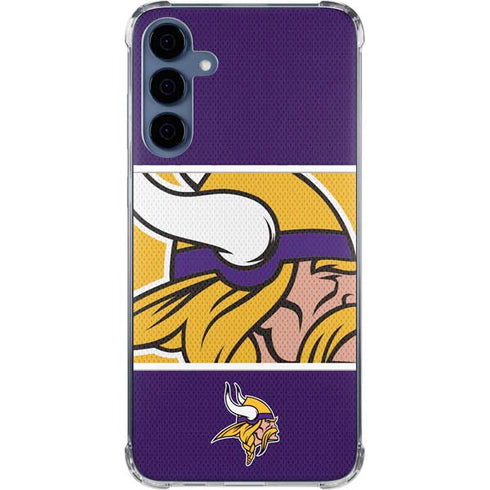 NFL Minnesota Vikings Zone Block Galaxy A35 5G Clear Case